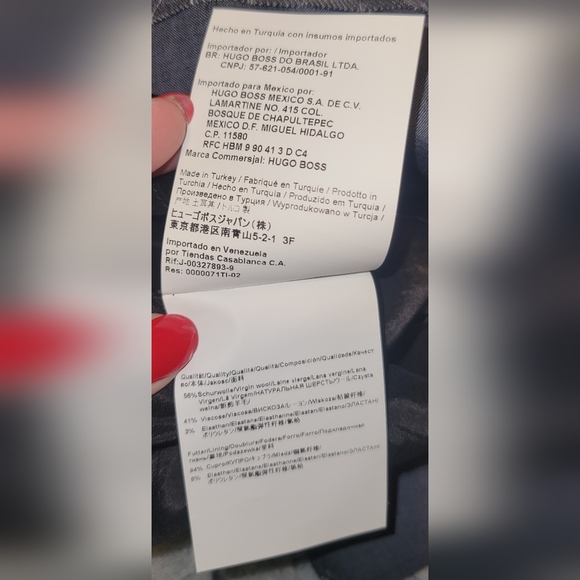 Hugo Boss Virgin Wool Slim Fit Lined Pencil Skirt sz 4 - Picture 8 of 8